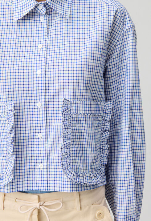 Chemise carreaux poches
