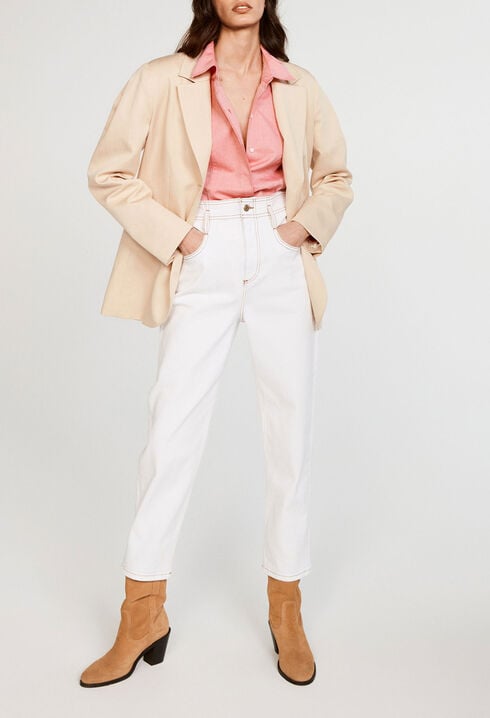 Veste de tailleur droite