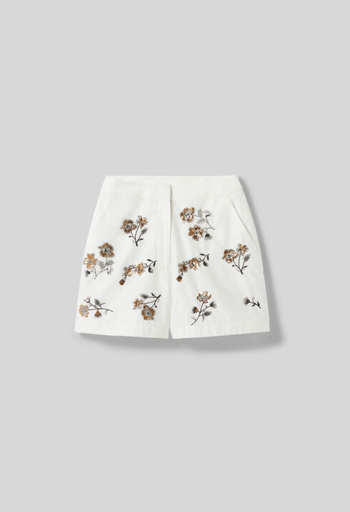 Short court fleurs