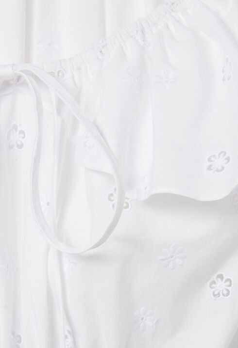 Robe courte bi-matières