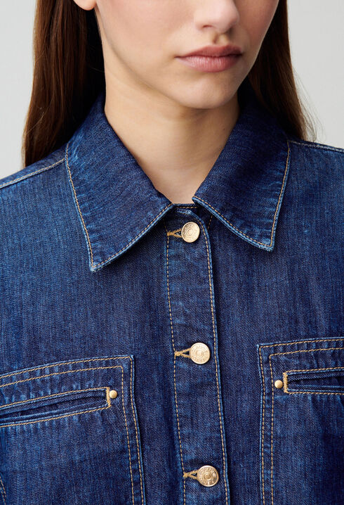 Chemise denim oversize