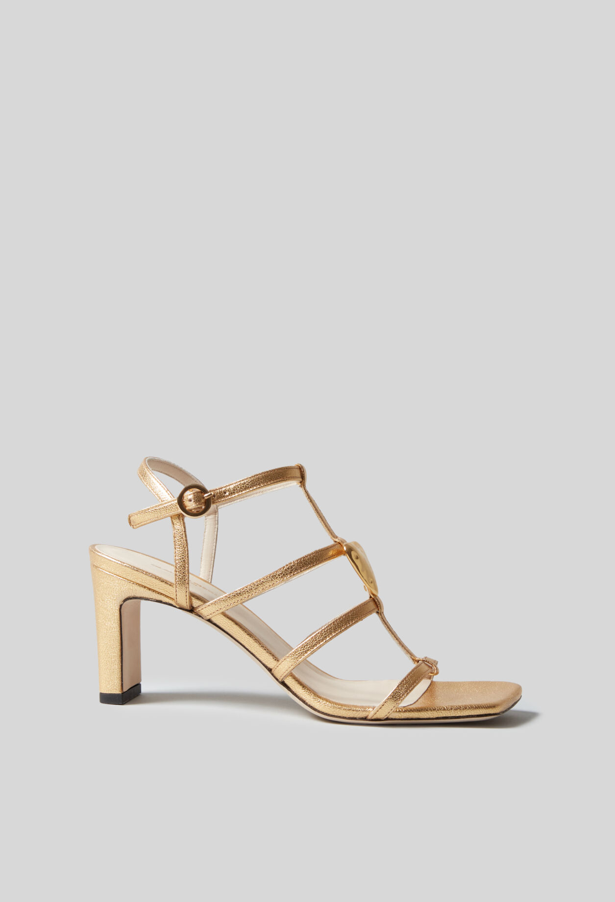 Sandales à talons cuir