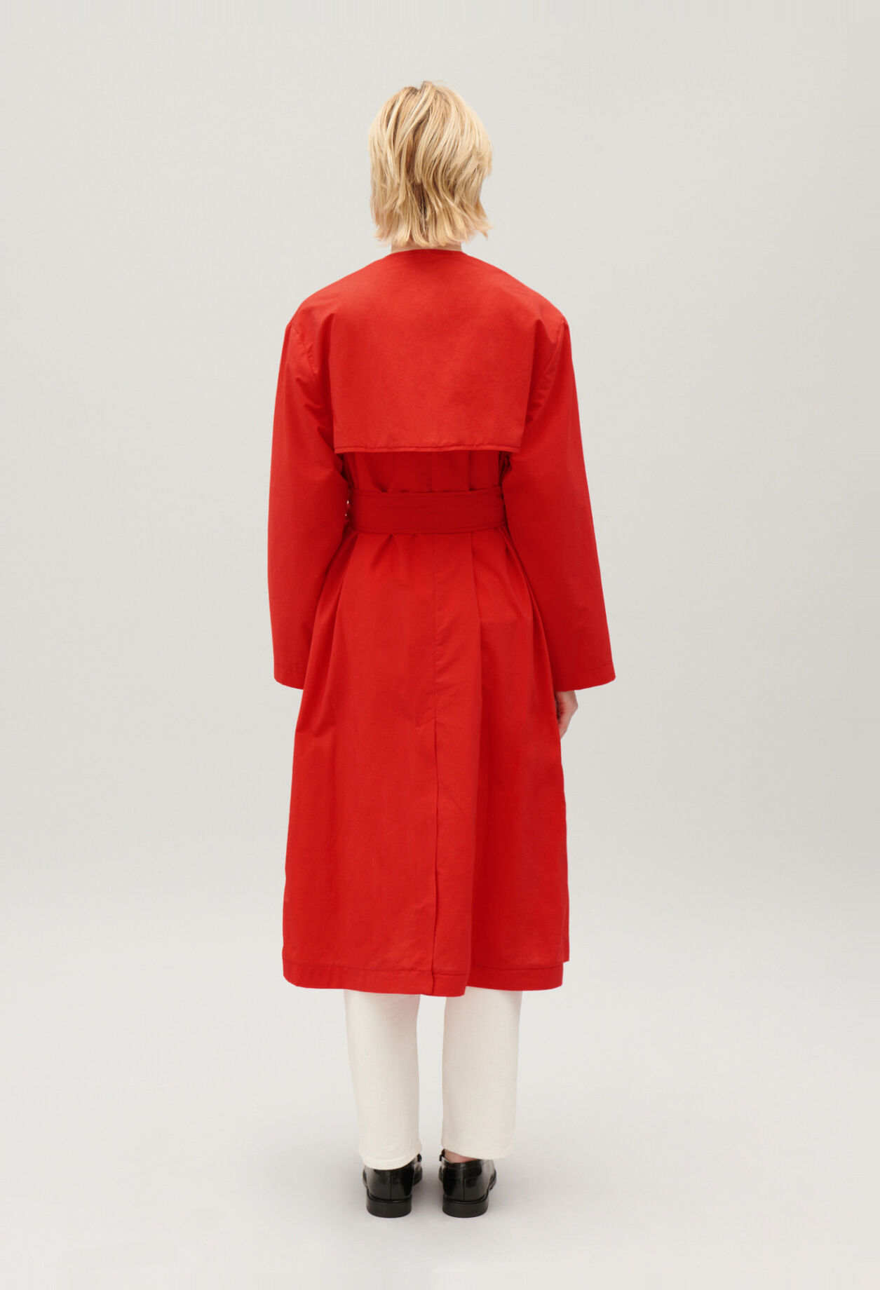 Trench long rouge