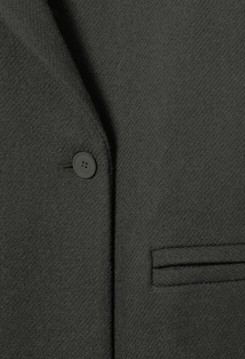 Manteau mi-long tailleur gris