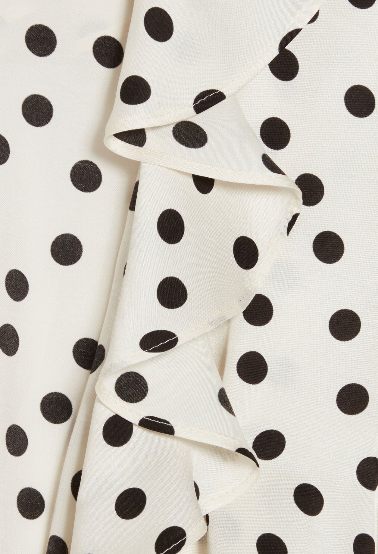 Blouse volantée pois