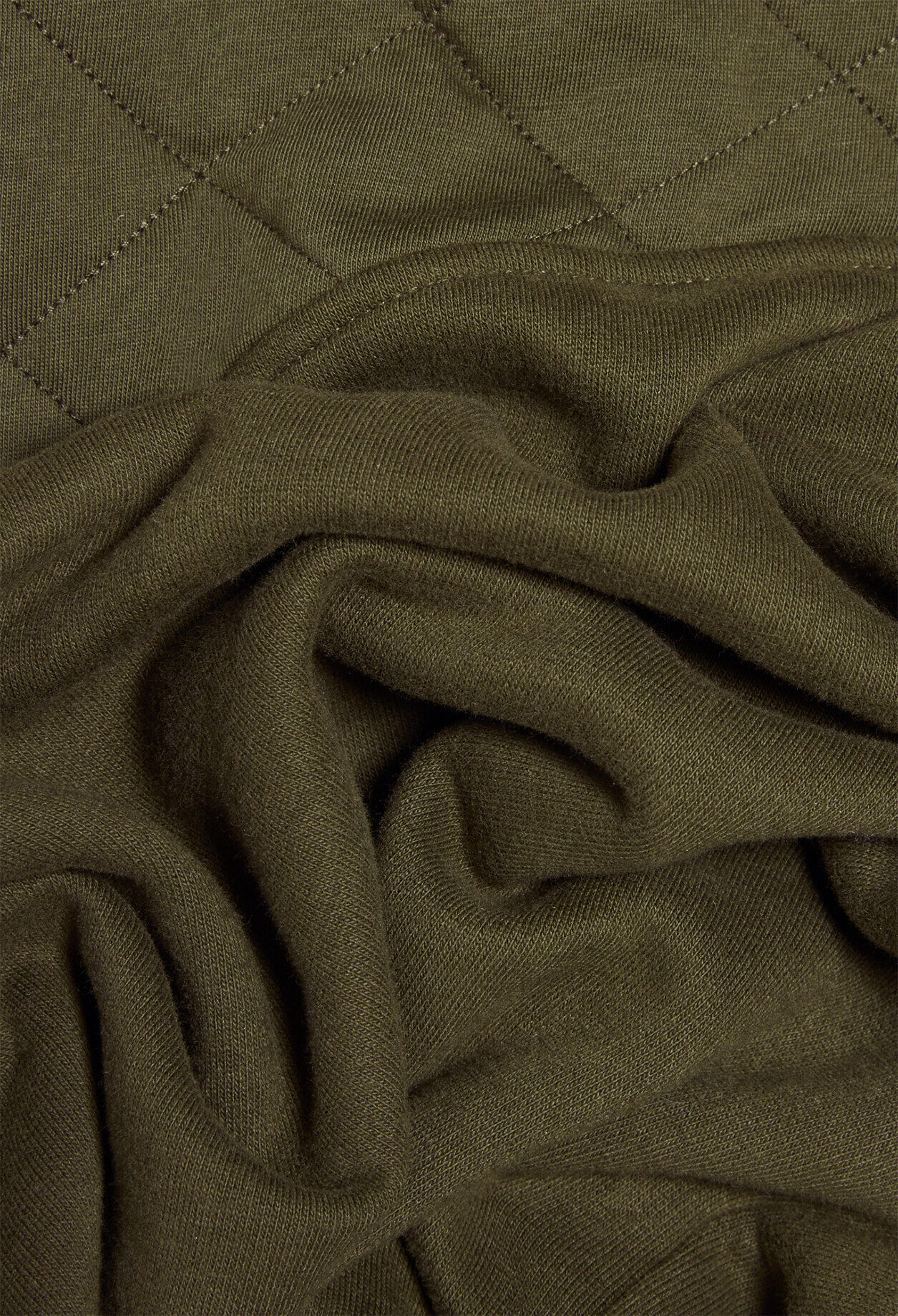 Sweatshirt kaki à manches longues