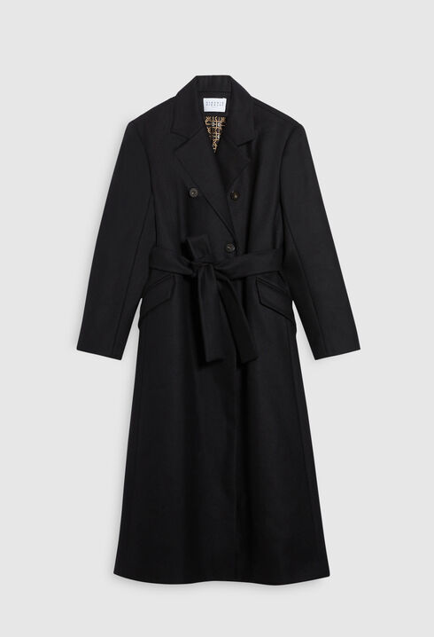 Manteau long croisé