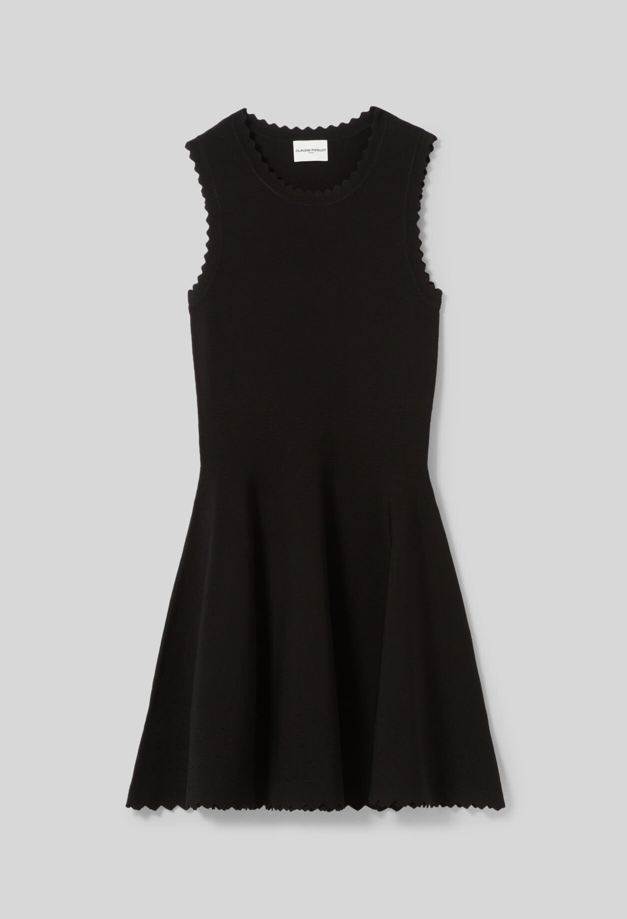 Robe courte patineuse fine maille