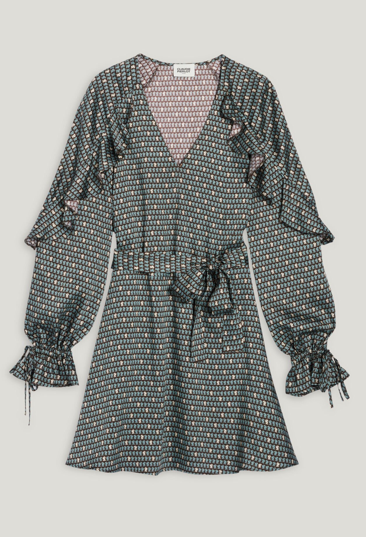 Robe fluide évasée imprimée