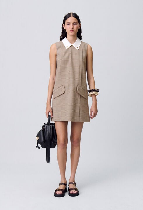 Robe courte carreaux