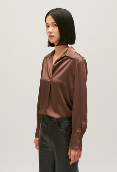 Blouse fluide plissée