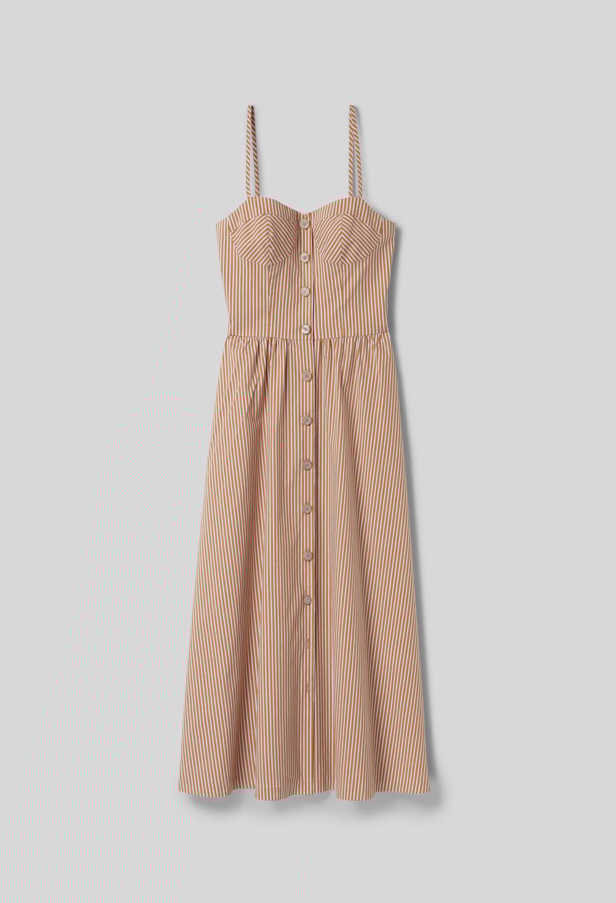 Robe longue rayée