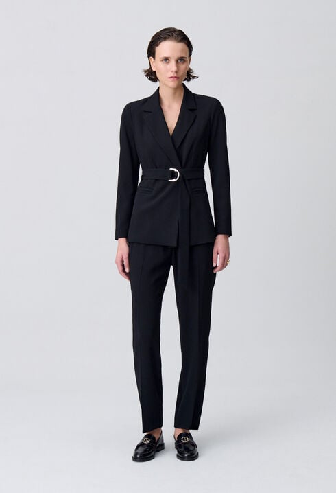 Pantalon tailleur cigarette