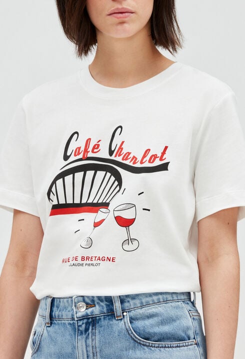 T-shirt Café Charlot écru