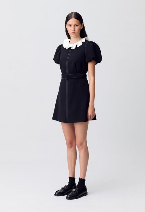 Robe courte col