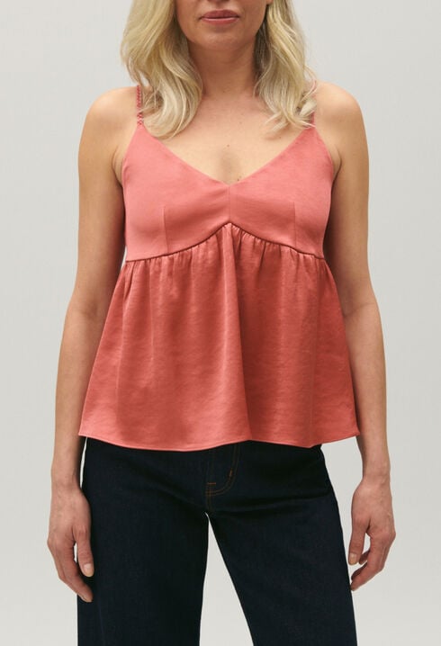 Top bretelles terracotta