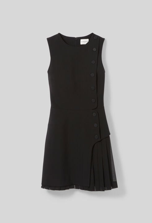 Robe courte plissée