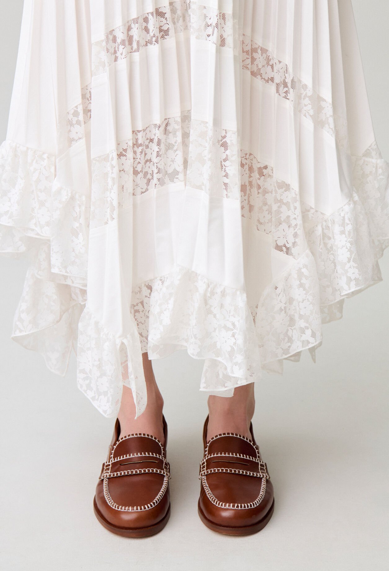 Jupe pliss&eacute;e fleurs