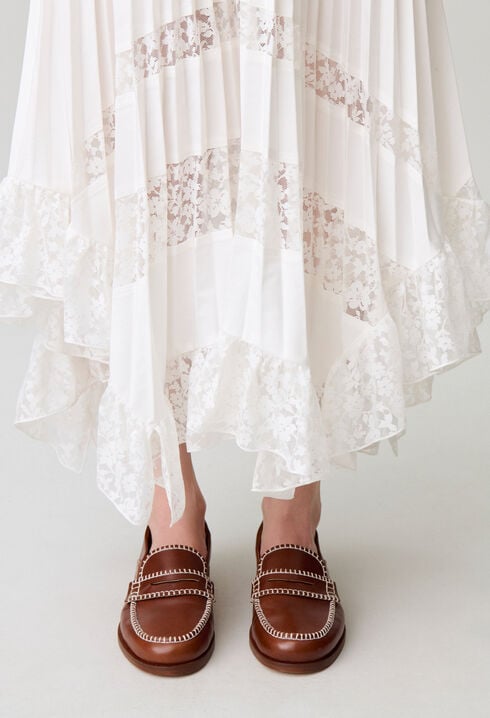 Jupe pliss&eacute;e fleurs