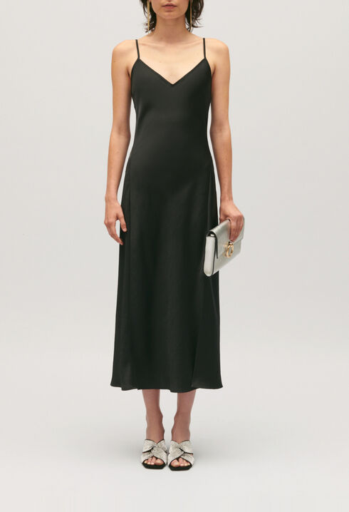 Robe nuisette midi noire 