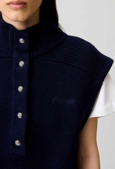 Pull en laine sans manches