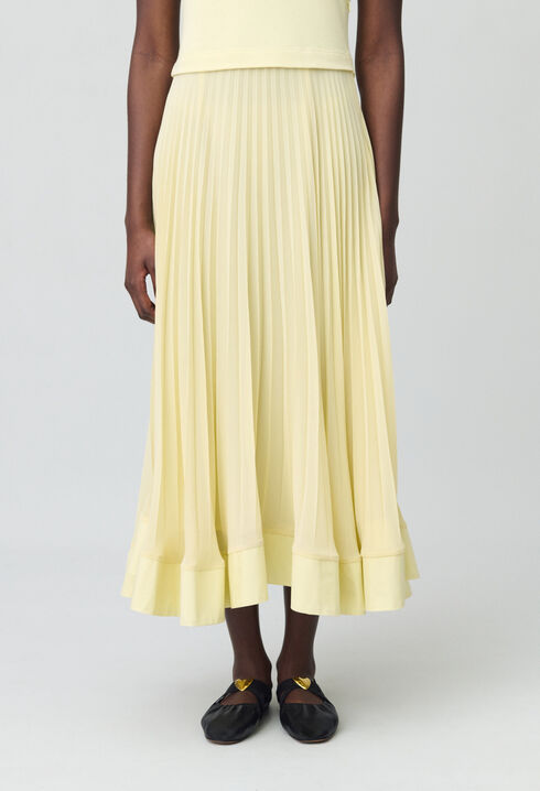 Robe longue trompe l'œil