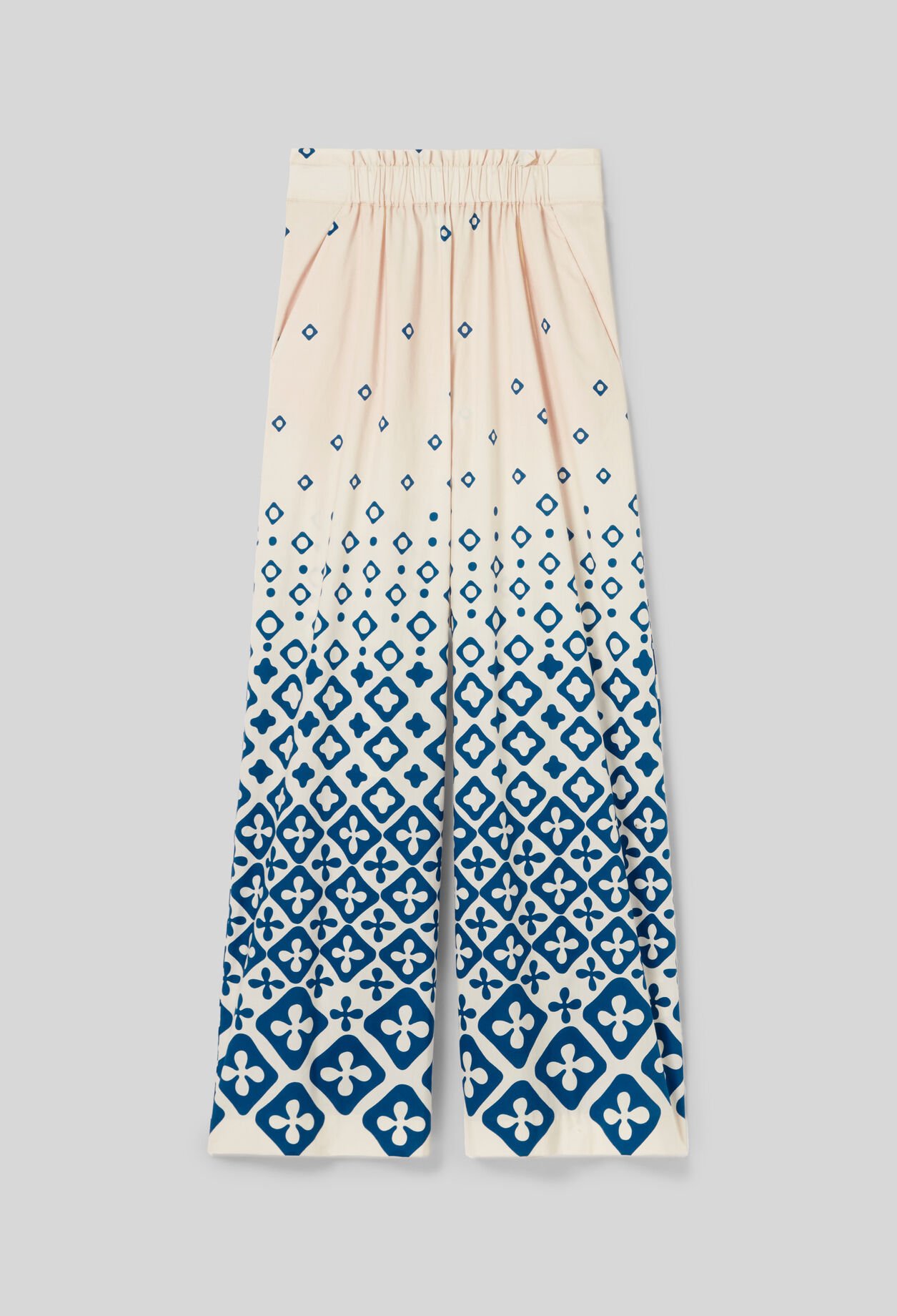 Pantalon large fluide imprimé