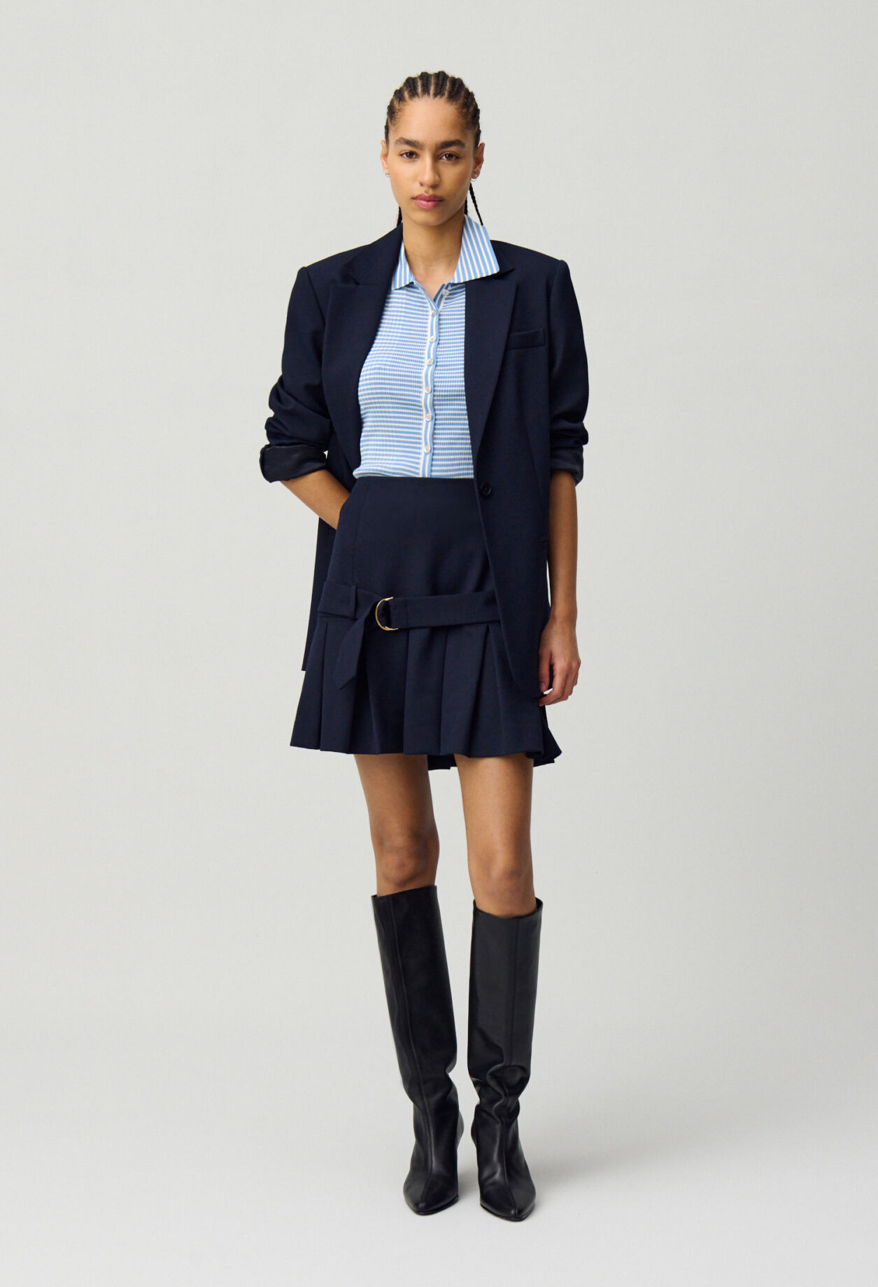Jupe courte tailleur