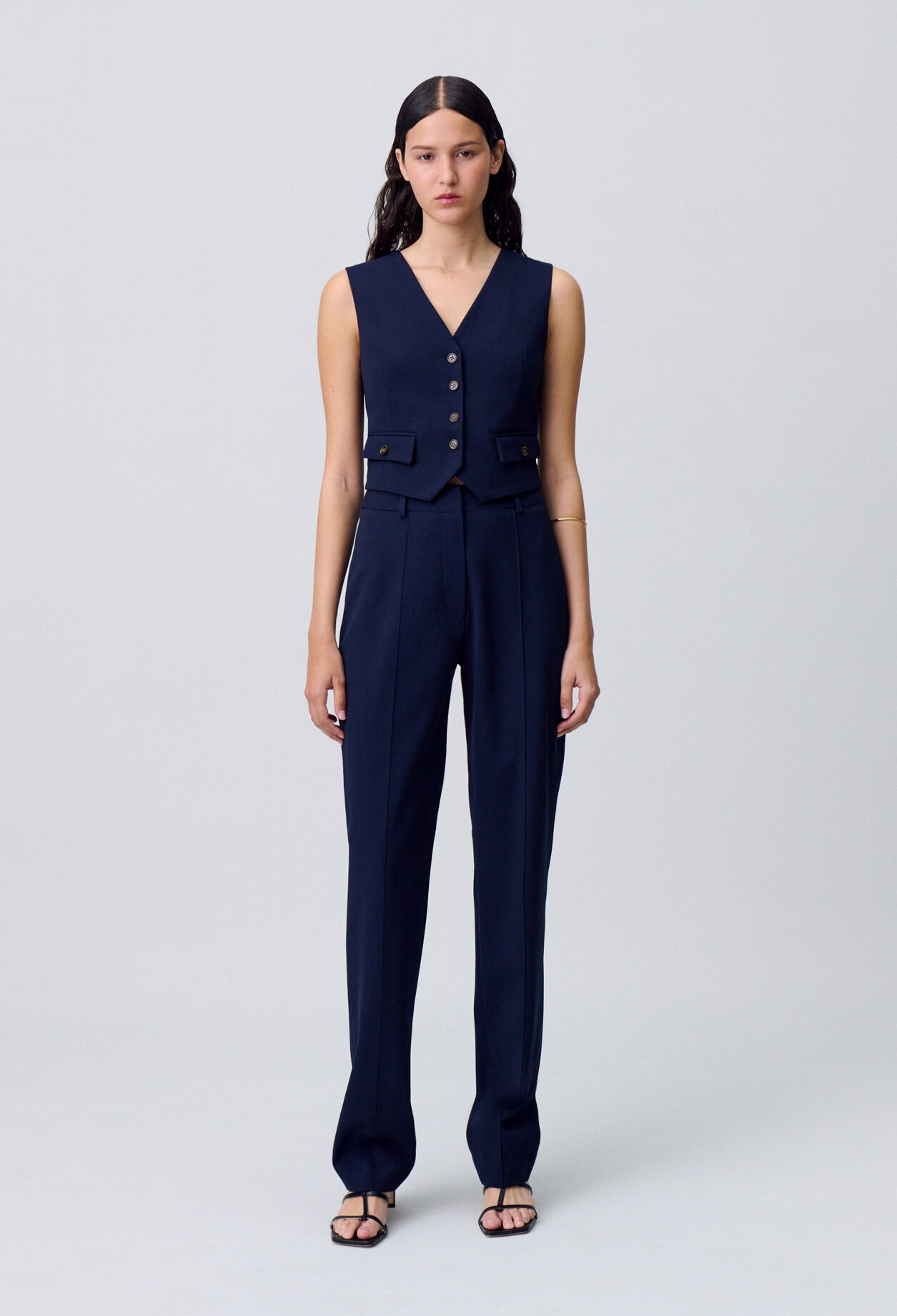 Pantalon tailleur cigarette