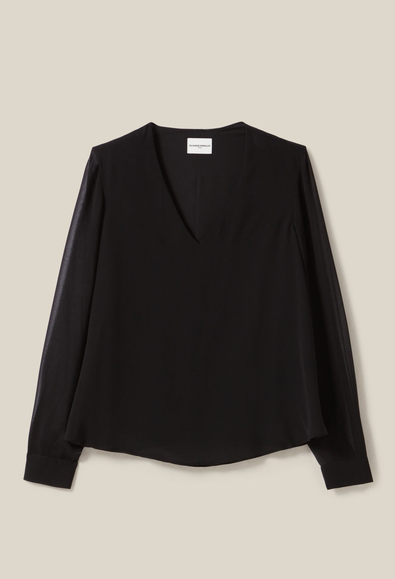 Blouse fluide transparente