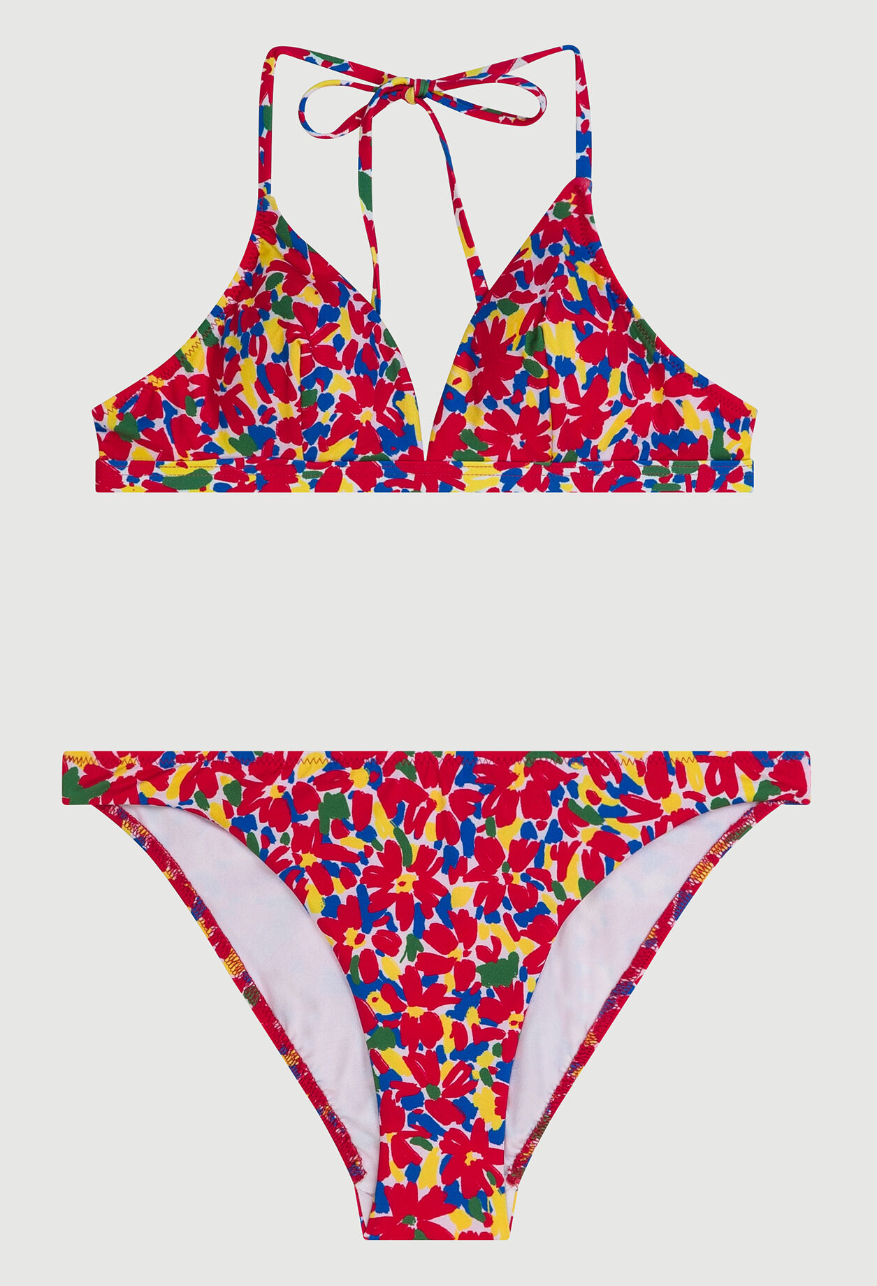 Maillot de bain deux pièces fleuri
