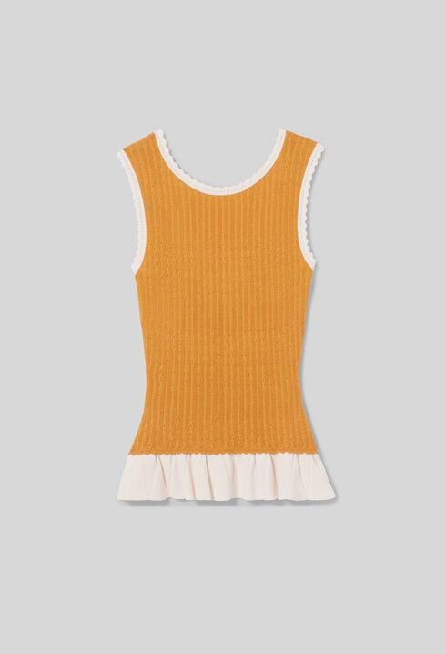Top maille col rond