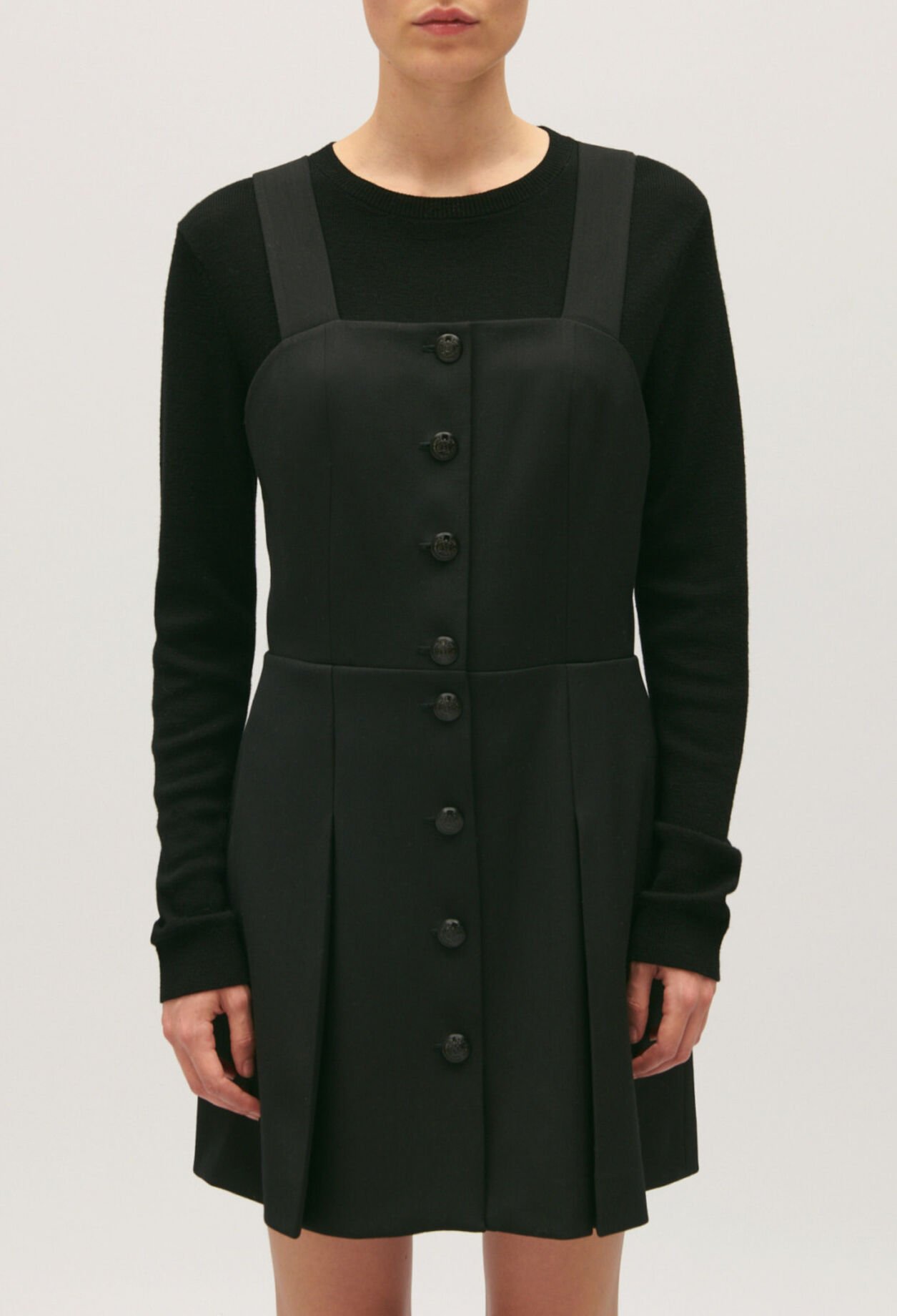 Robe courte bretelles noire