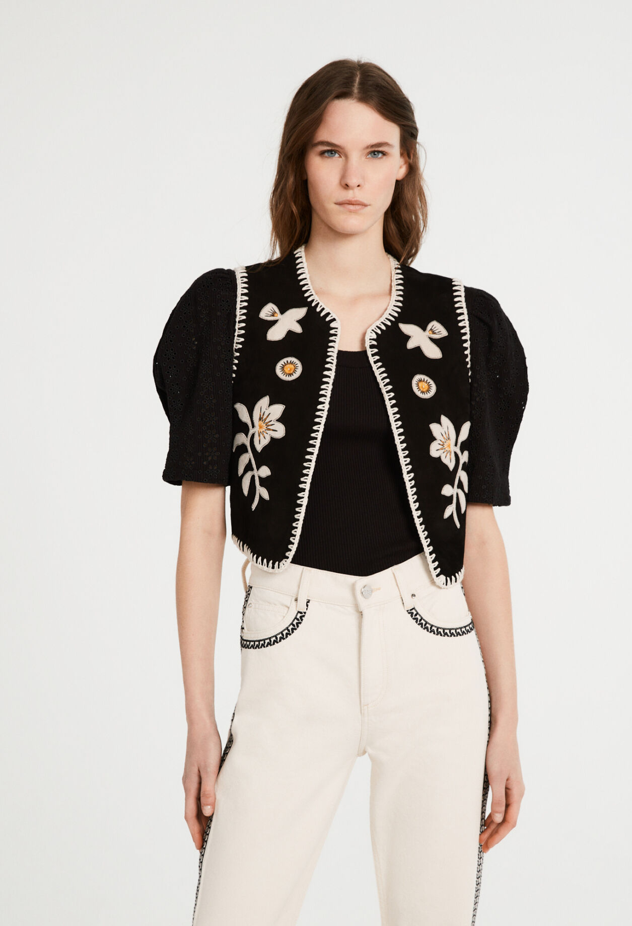 Blouson cuir de chèvre