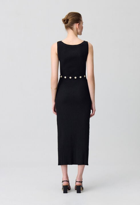 Robe mi-longue en maille