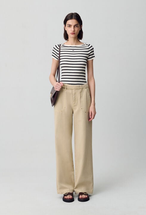 Top marinière maille fine