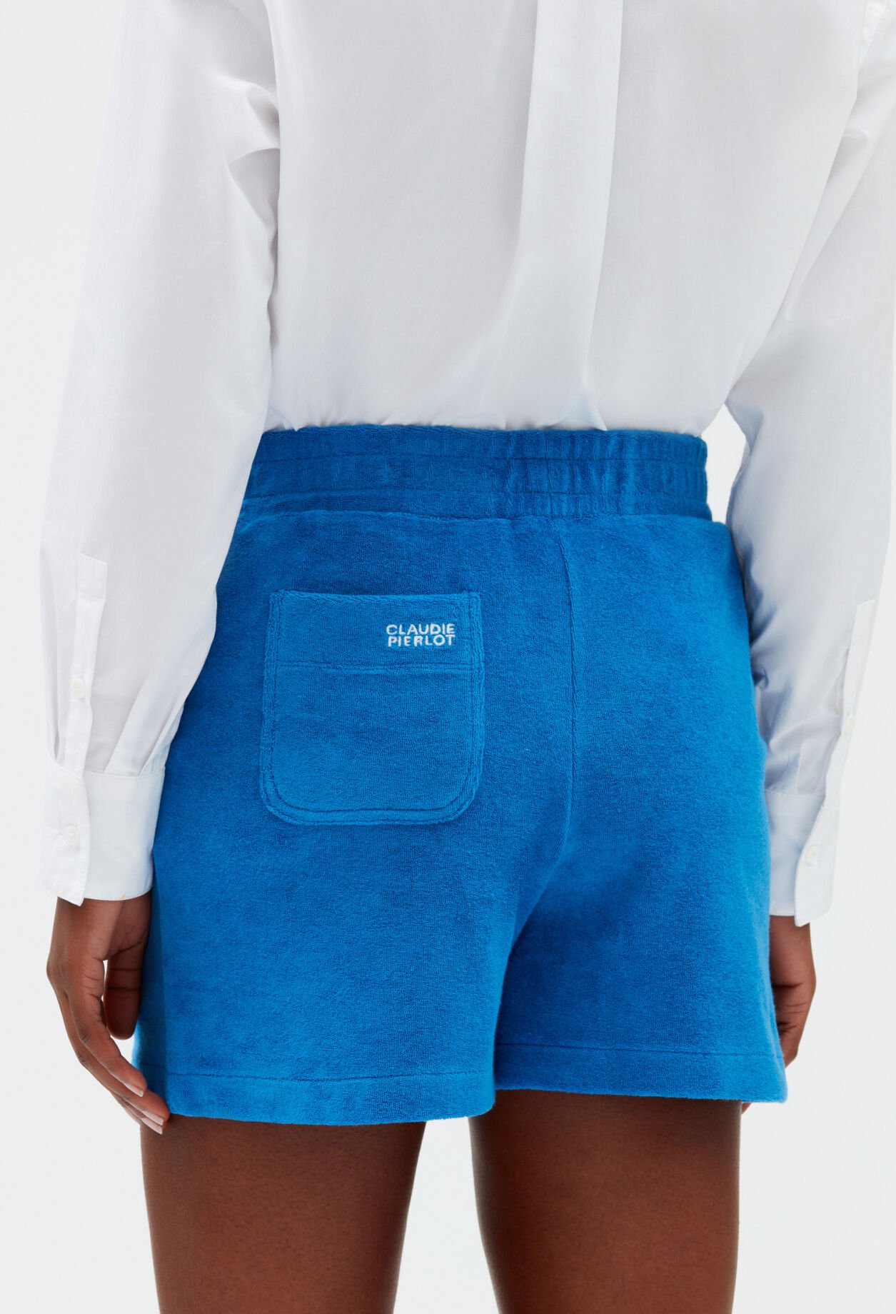 Short éponge bleu