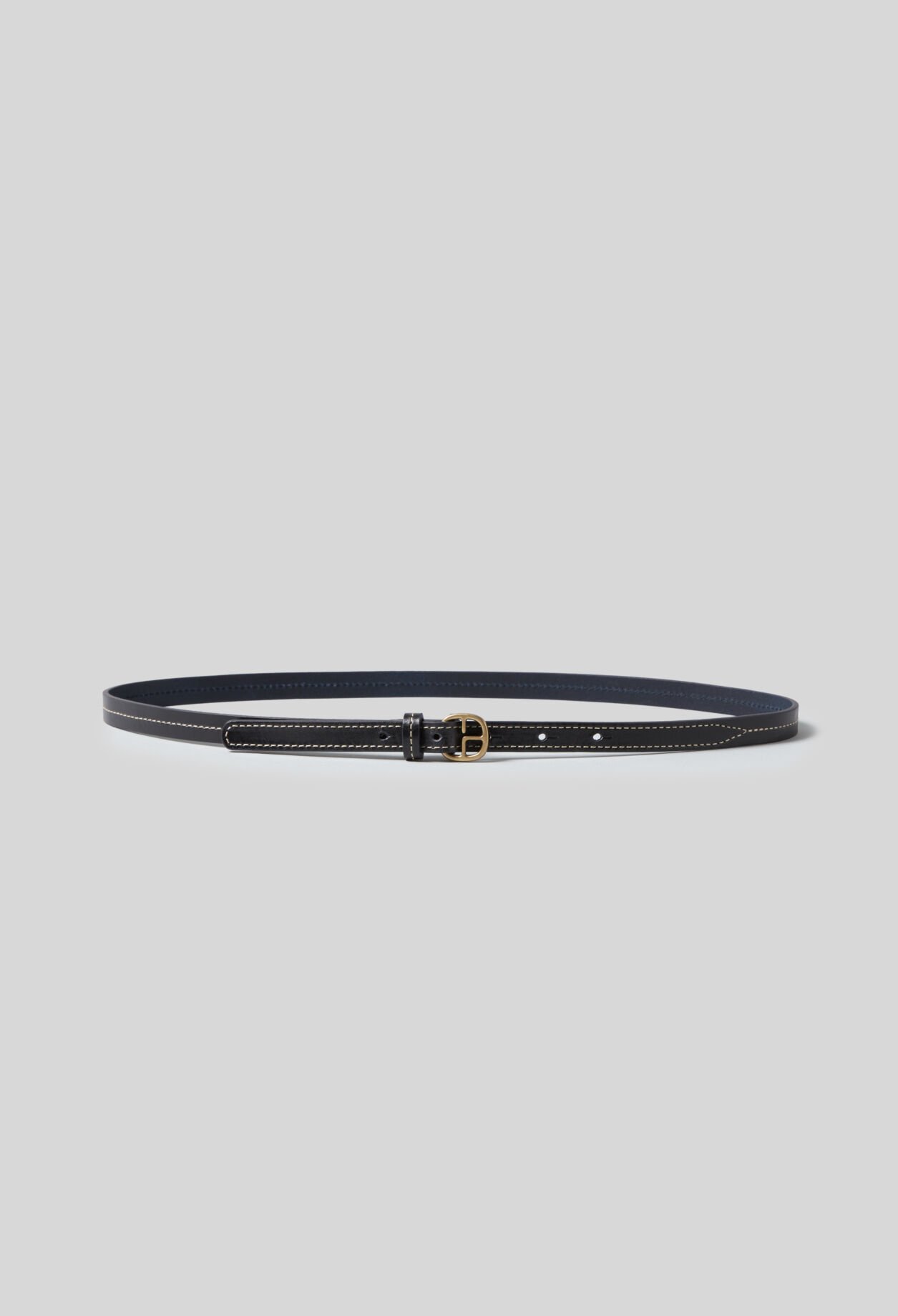 Ceinture cuir contrastée