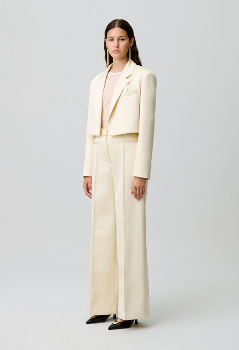 Veste satinée tailleur