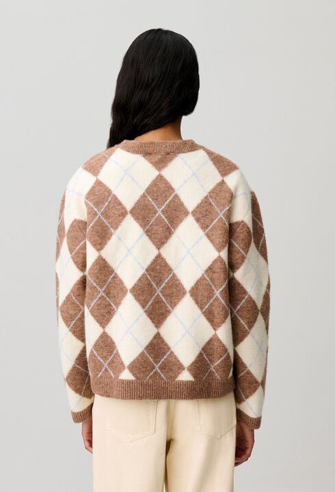 Pull droit  multicolore