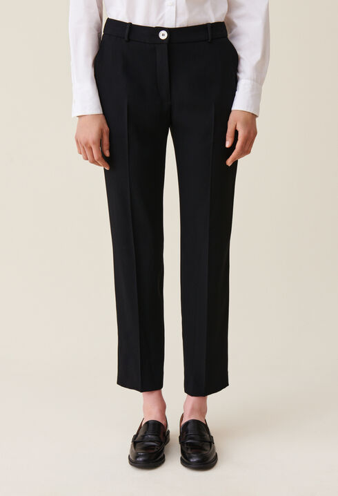 Pantalon tailleur cigarette