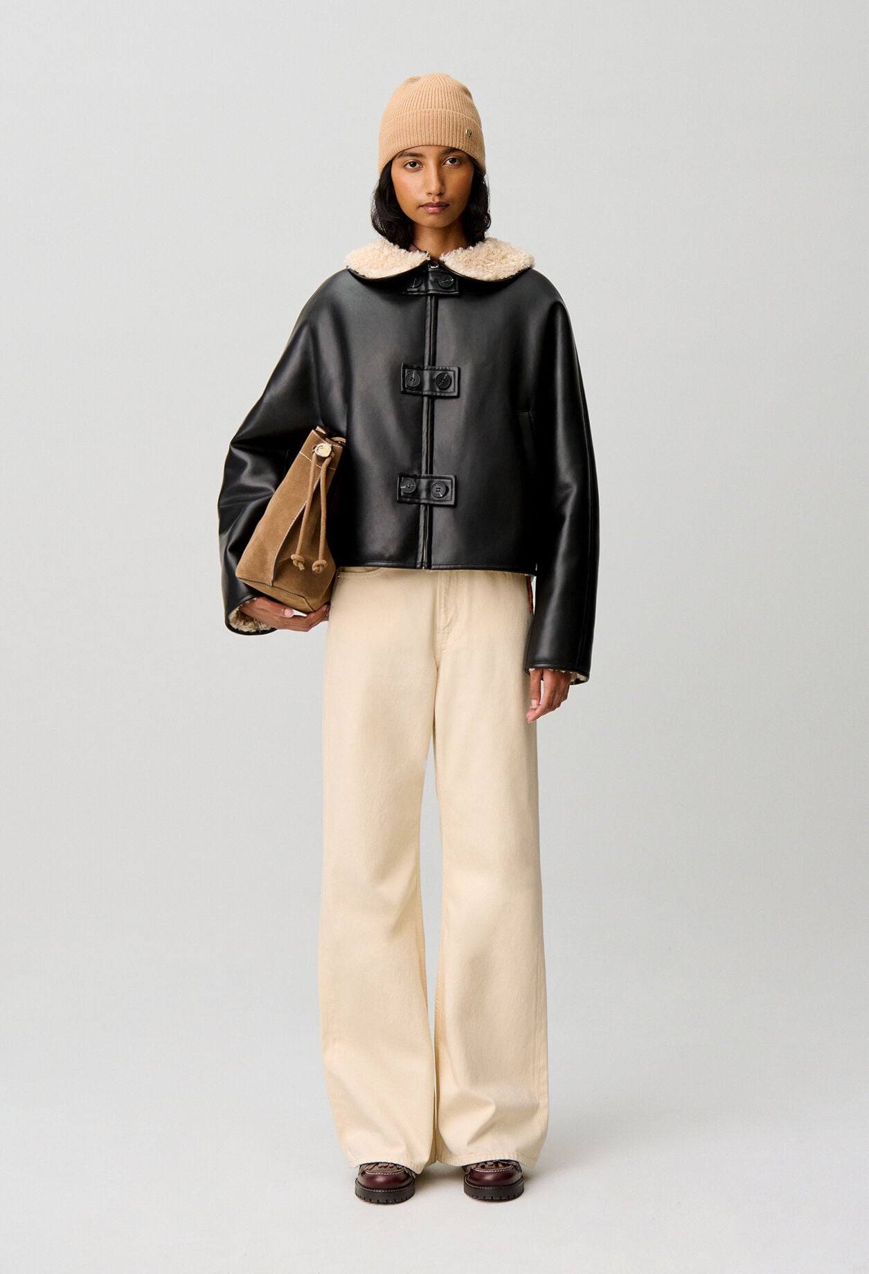 Manteau court coupe large