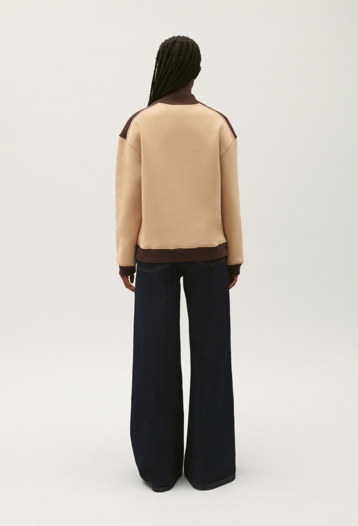 Sweatshirt oversize bicolore