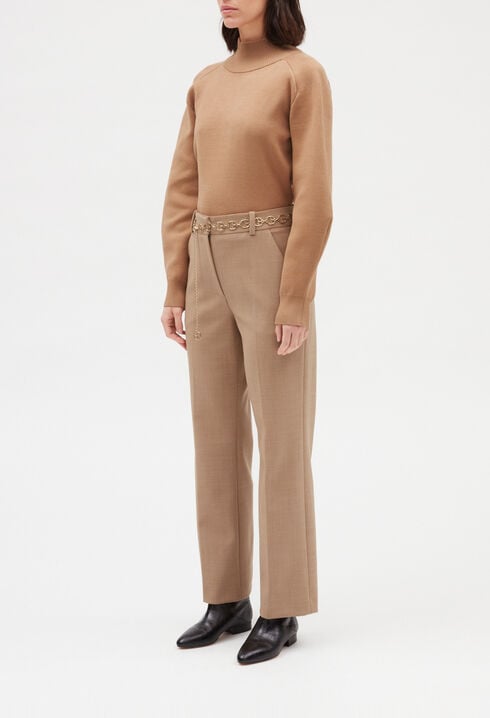 Pantalon de tailleur beige