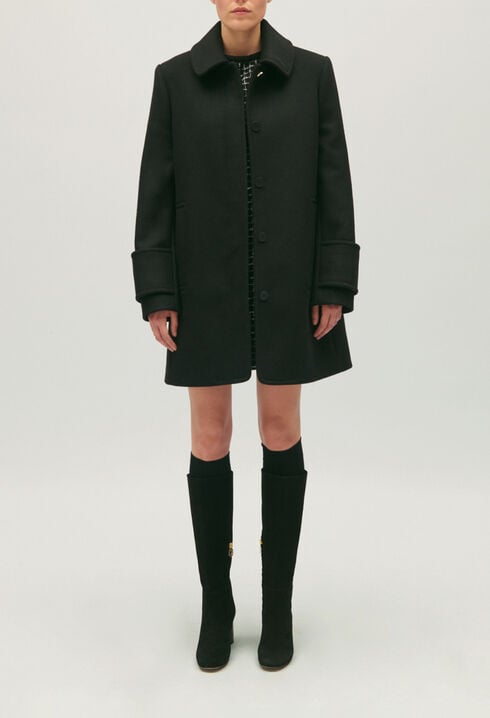 Manteau col claudine