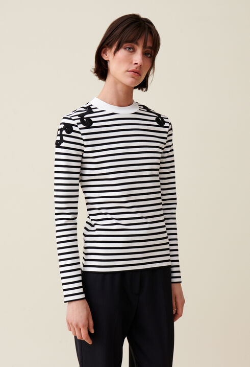 T-shirt marinière manches longues
