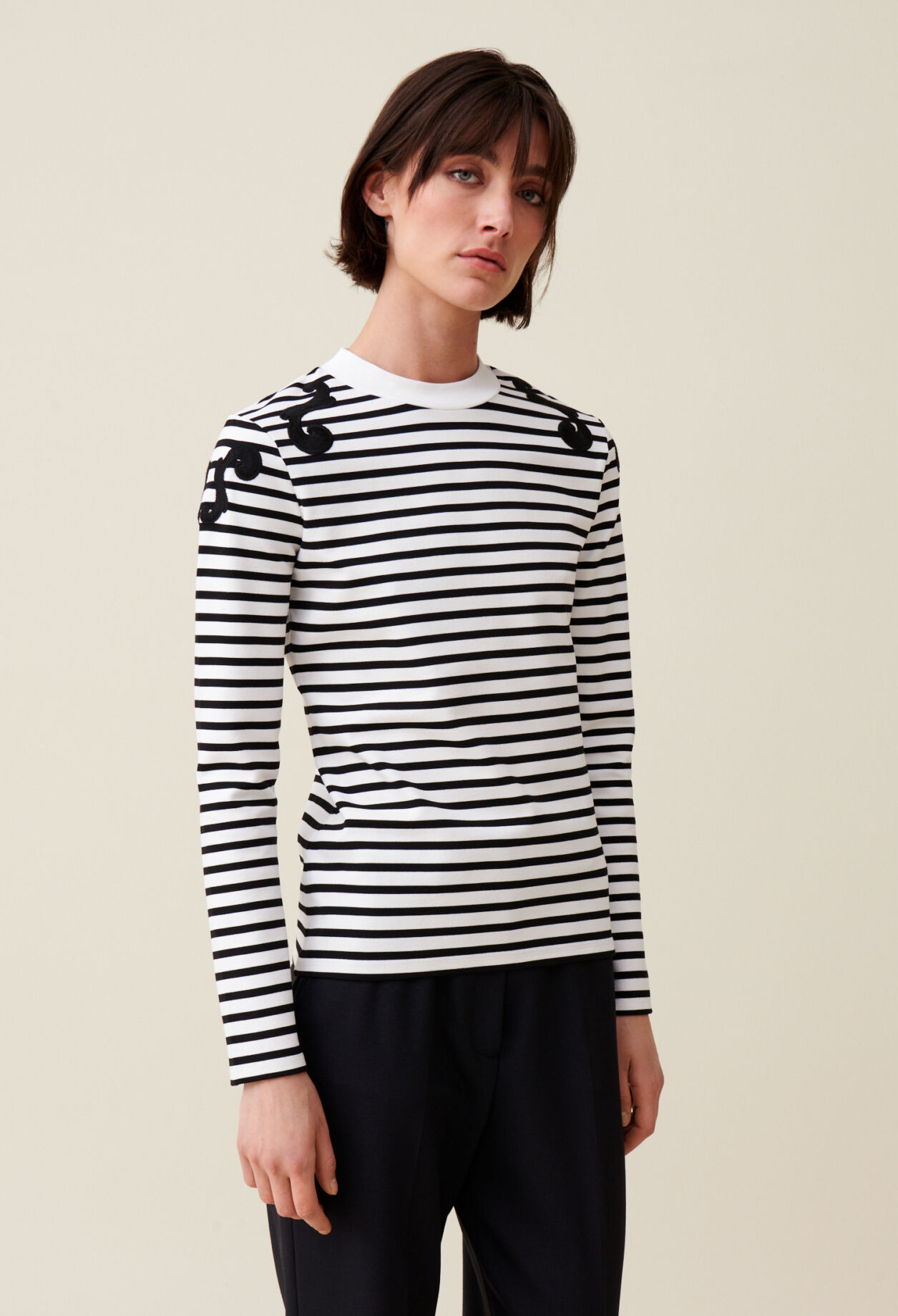 T-shirt marinière manches longues