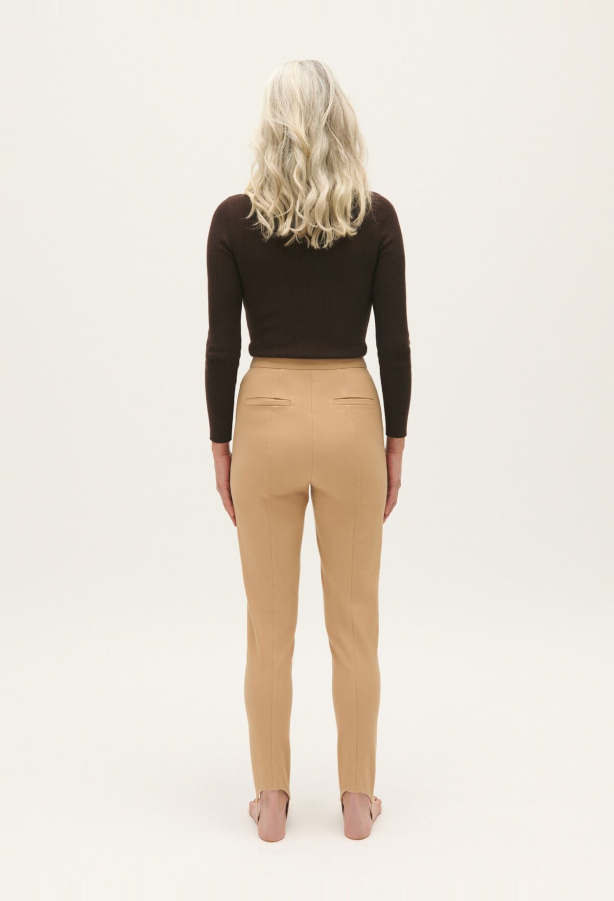 Pantalon taille haute slim