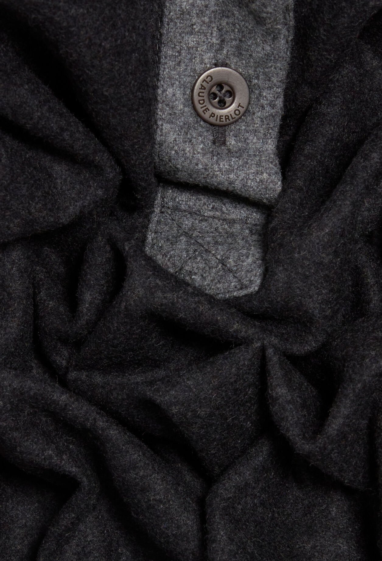 Blouse ample gris foncé