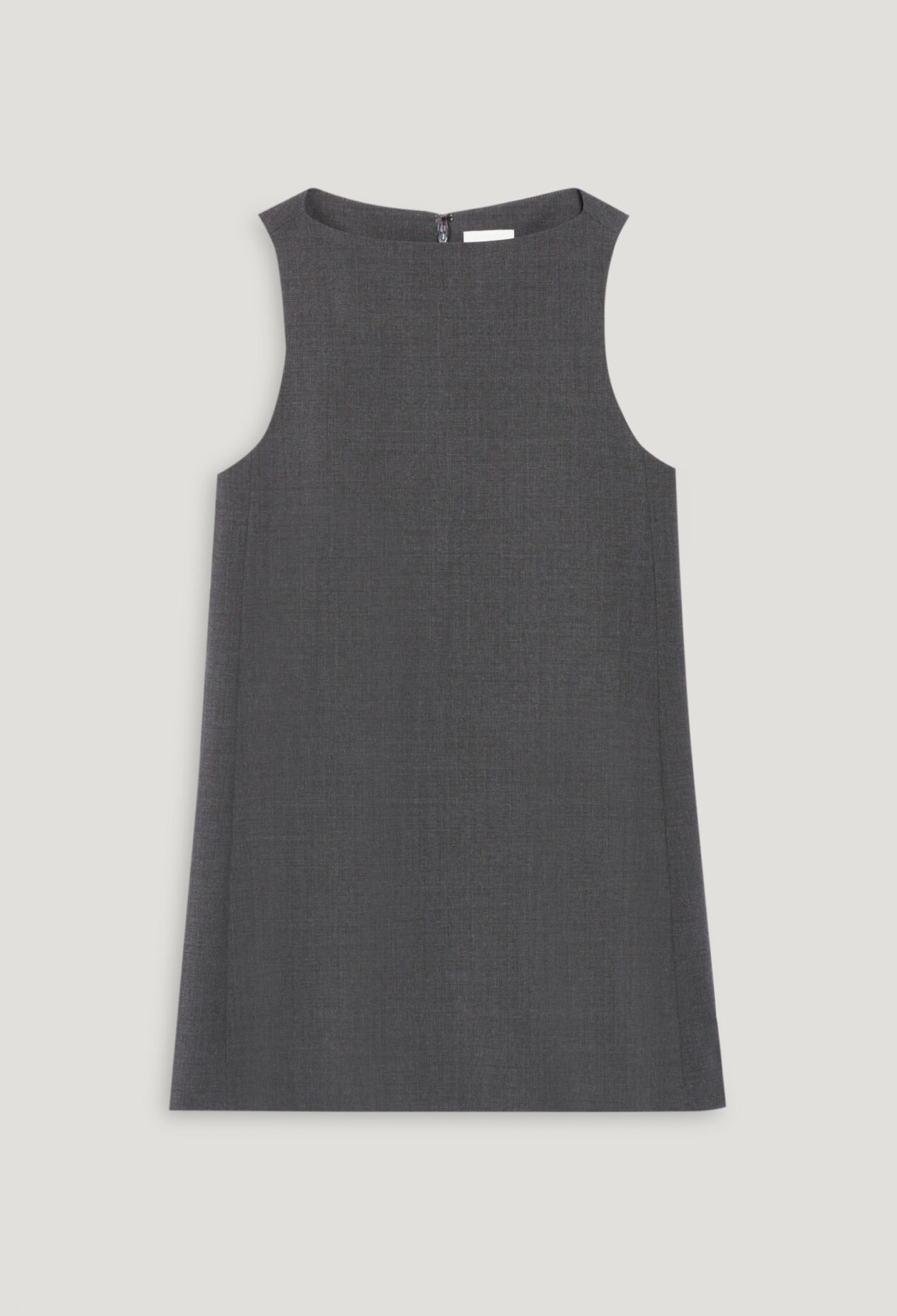 Robe courte gris chiné